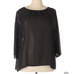 Roz & Ali Tops - Sheer chiffon top Roz & Ali Tops - Sheer chiffon top